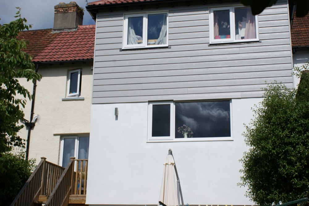 Rear of house new 2 storey house extension  