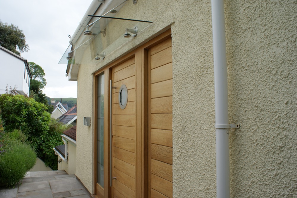 hand made house front door besopke carpentry Torquay