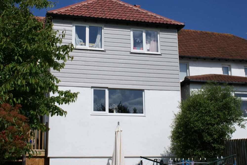 White house extension in Torquay